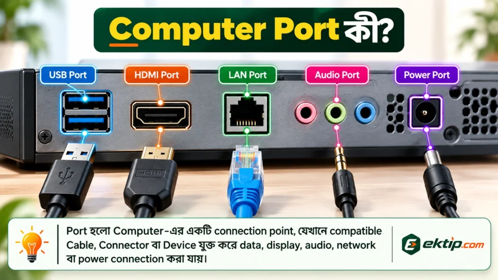 Computer Port কী এবং কেন প্রয়োজন