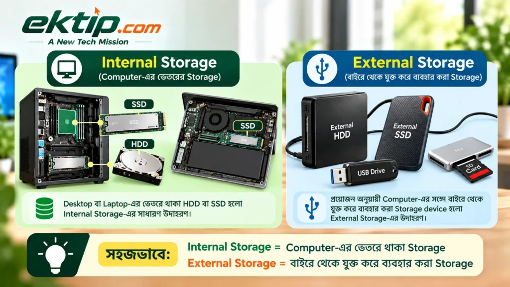 Internal ও External Storage