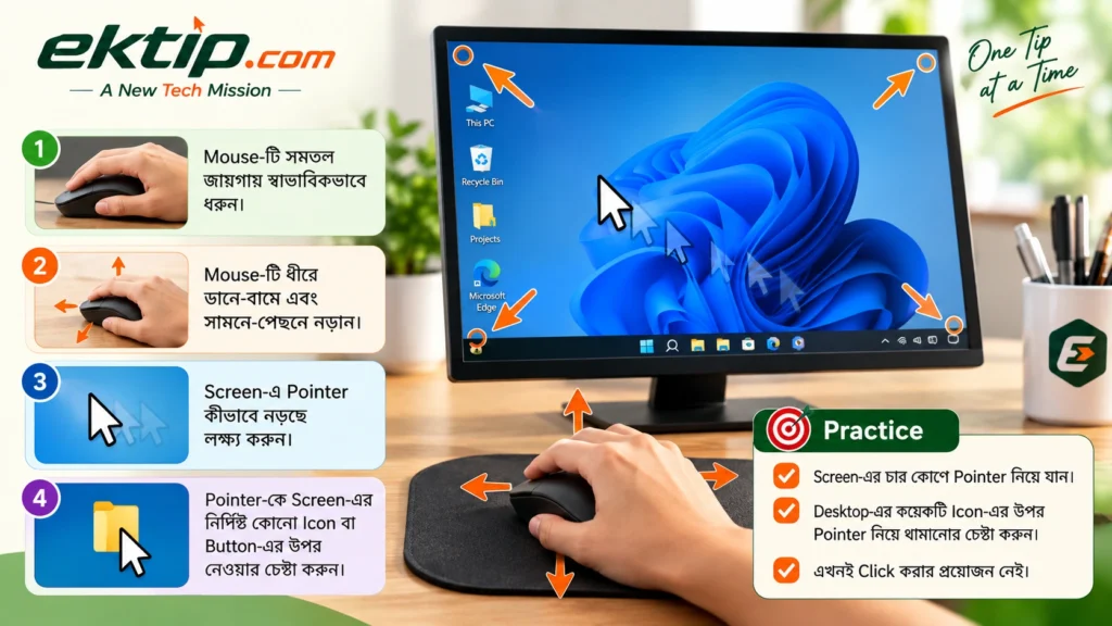Pointer নড়ানো