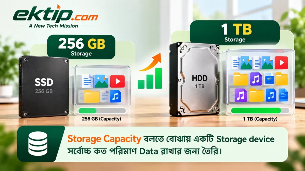 Storage Capacity বলতে কী বোঝায়?